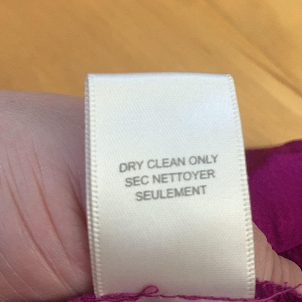 Rebecca Taylor Silk Fuchsia Size 6 Sleeveless Dress Ruffle Detail Pockets EUC - Picture 11 of 14